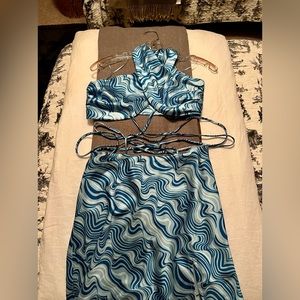 Blue Two Piece Set